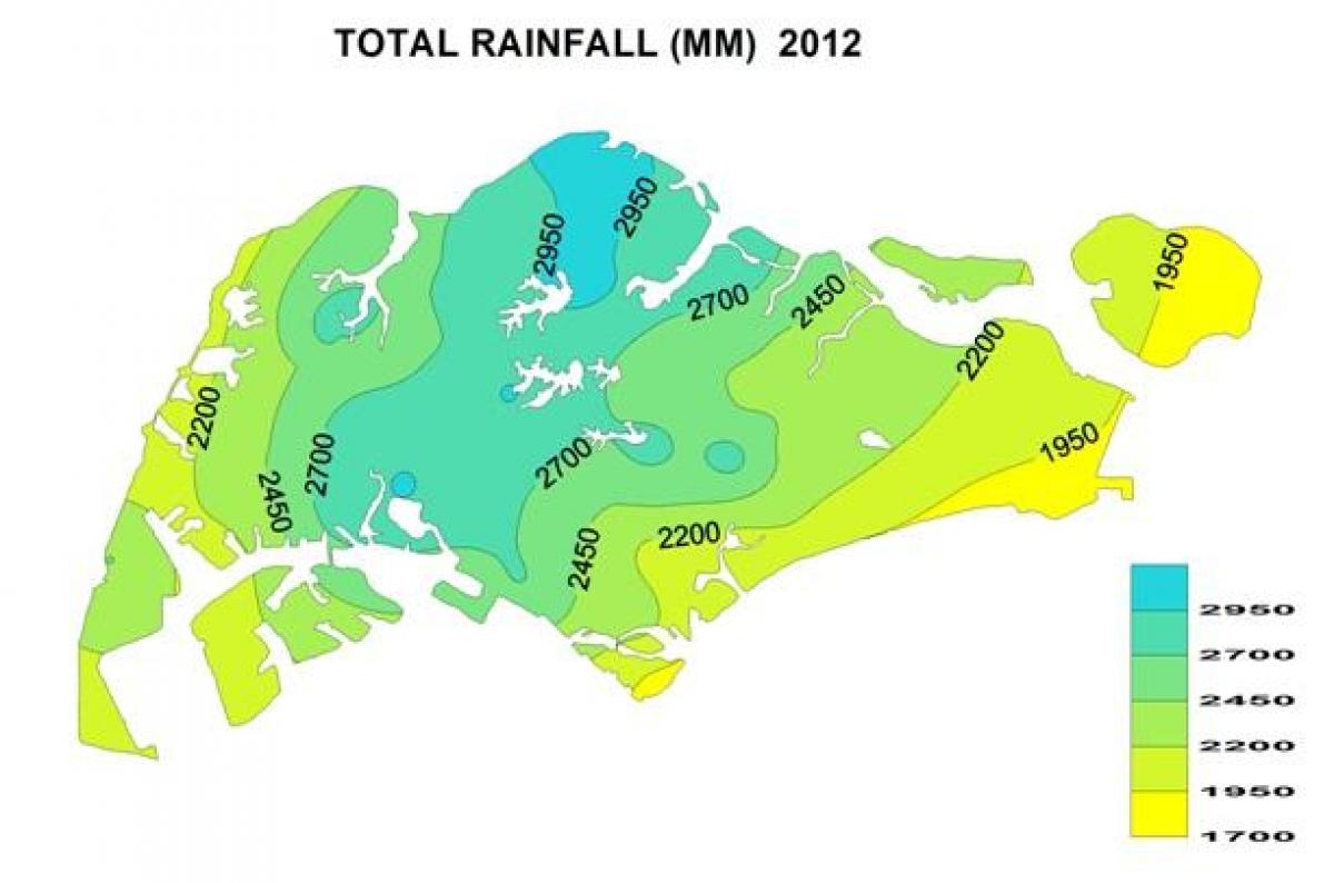 Singapūras lietaus žemėlapyje