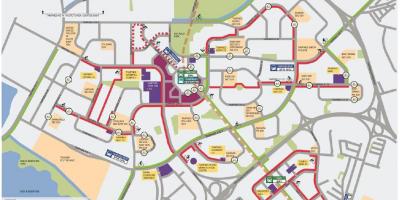 Žemėlapis dviračių Singapūras