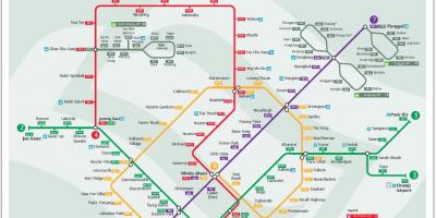 Lrt maršruto žemėlapį Singapūras