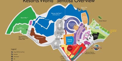 Resorts World Sentosa žemėlapyje