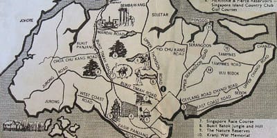 Senas žemėlapis Singapūras