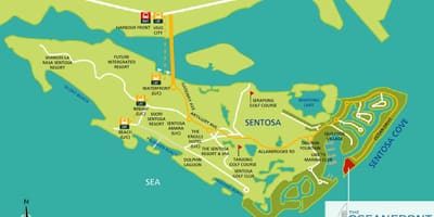 Žemėlapis sentosa