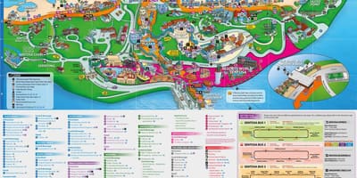 Sentosa lankytinų vietų žemėlapis