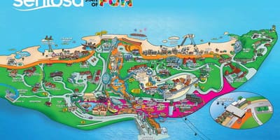 Žemėlapis sentosa sala