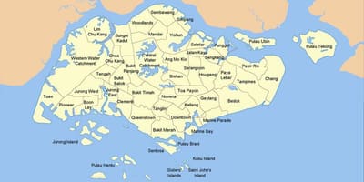 Žemėlapis Singapore šalis