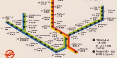 Žemėlapis Singapūras autostrada