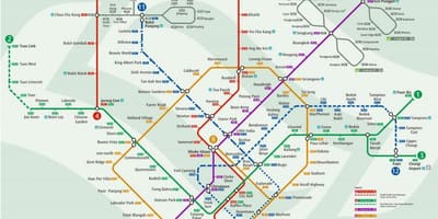 Žemėlapis mrt Singapūras