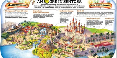 Žemėlapis Universal Studio Singapūras