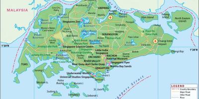 Žemėlapis Singapūras miesto