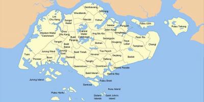 Žemėlapis Singapore šalis